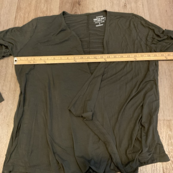 Torrid - Super Soft Open Front Knit Cardigan Sweater - Green - Ladies Size 1 - Picture 8 of 13